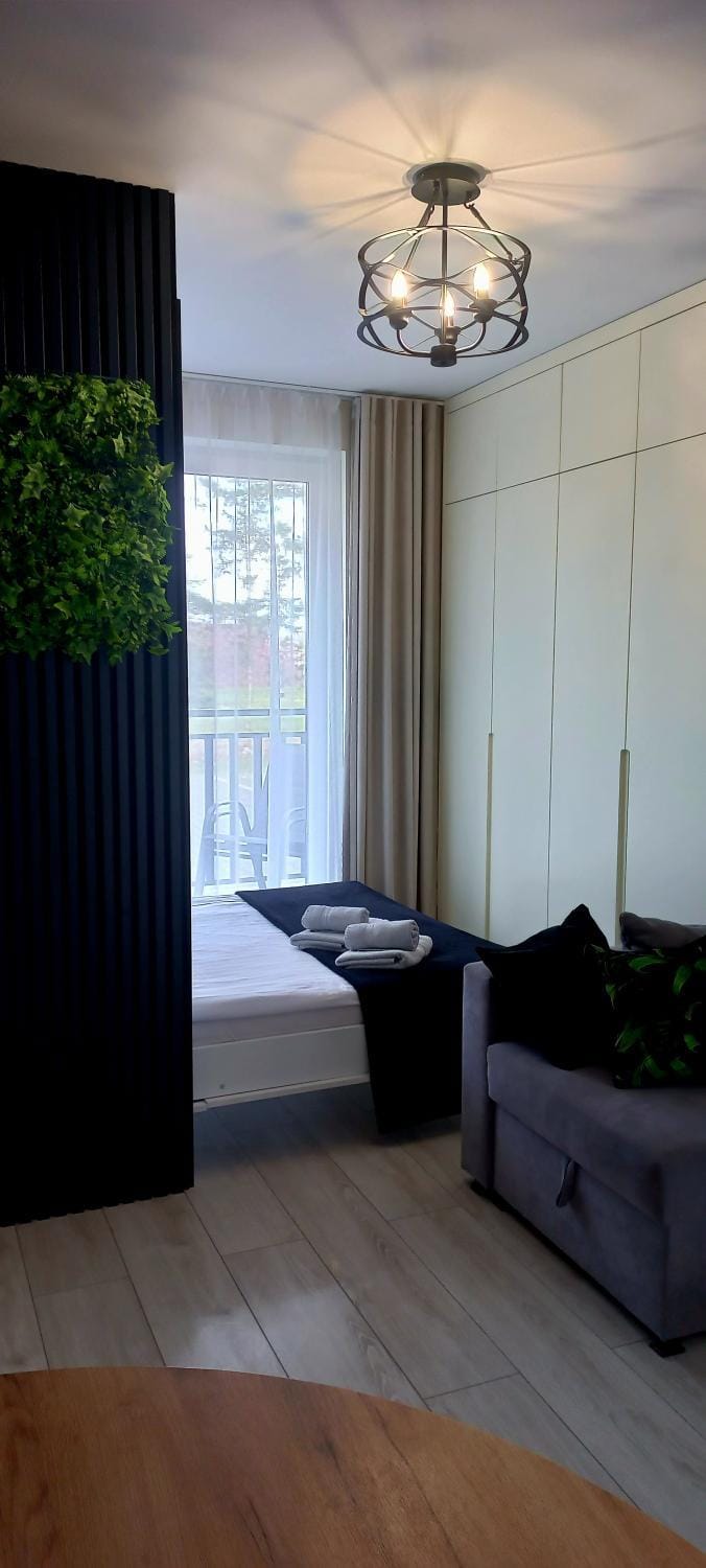 Bed, Living room, Photo of the whole room, Seating area, Bedroom