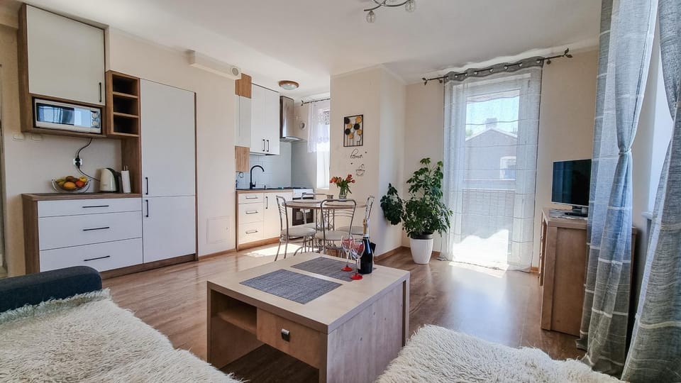TV and multimedia, Balcony/Terrace, Kitchen or kitchenette, Living room, Dining area, microwave