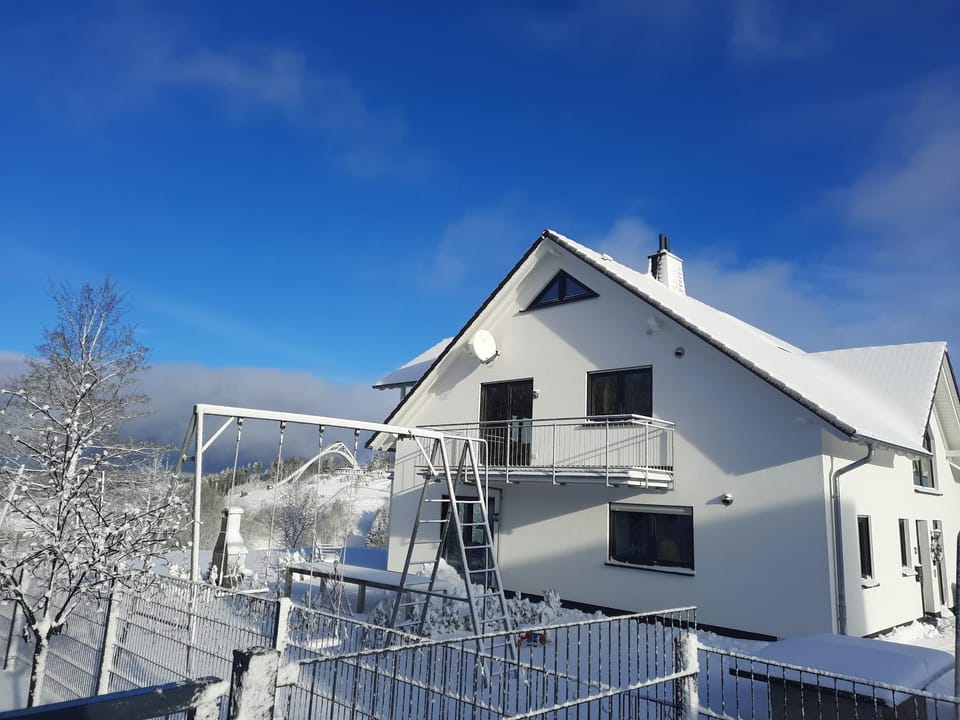 Property building, Natural landscape, Winter, Mountain view