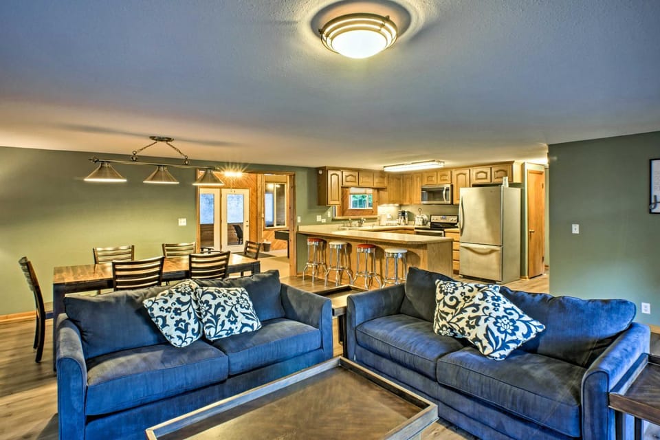 Boat Dock, Game Room: Lakefront Sunrise Beach Home House in Lake of the Ozarks