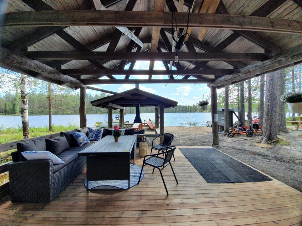 Natural landscape, Seating area, Lake view
