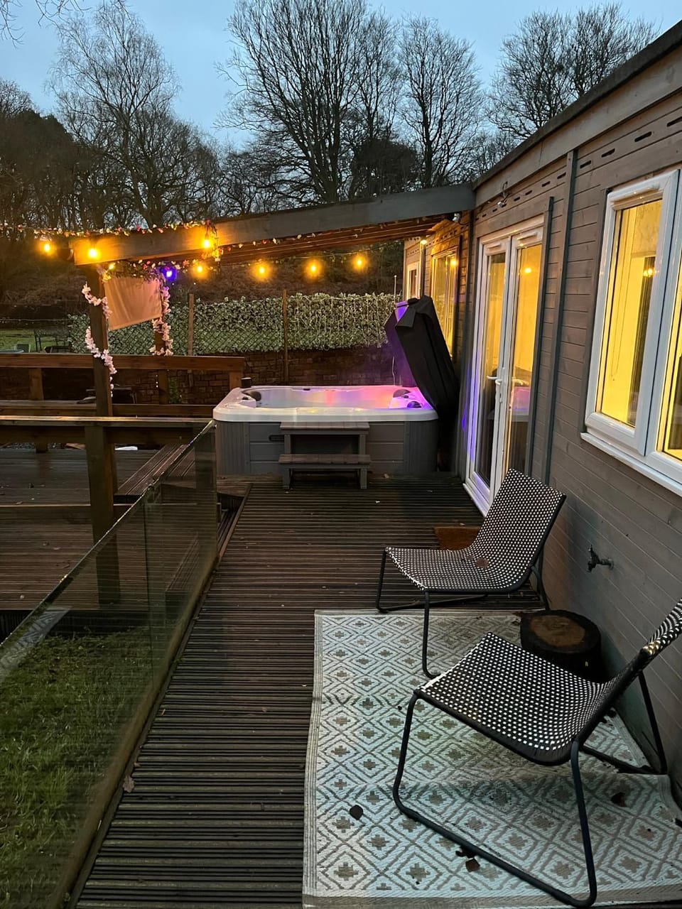 The Cabin with optional Hot Tub Projector DEPOSIT REQUIRED FOR PROJECTOR Cabin in Scotland