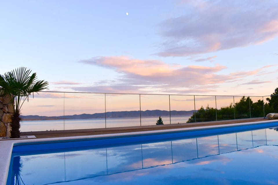 Swimming pool, Sunset