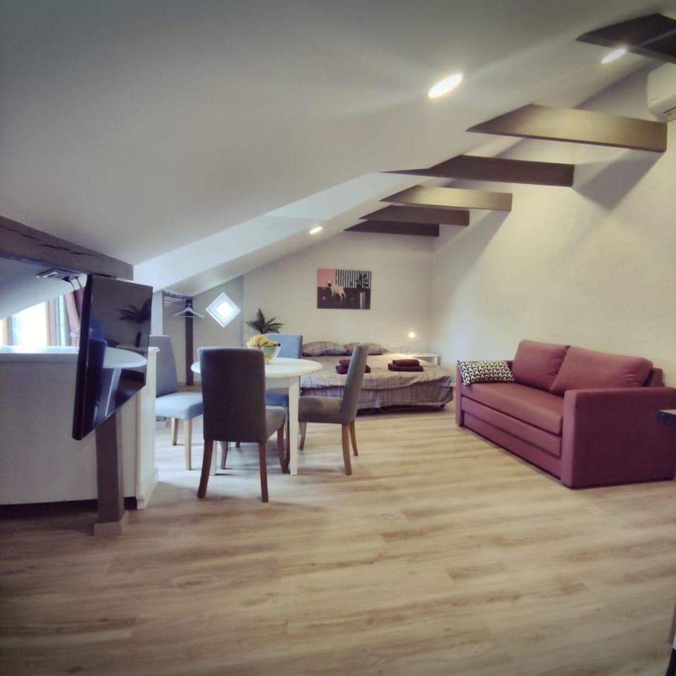 Bed, TV and multimedia, Dining area