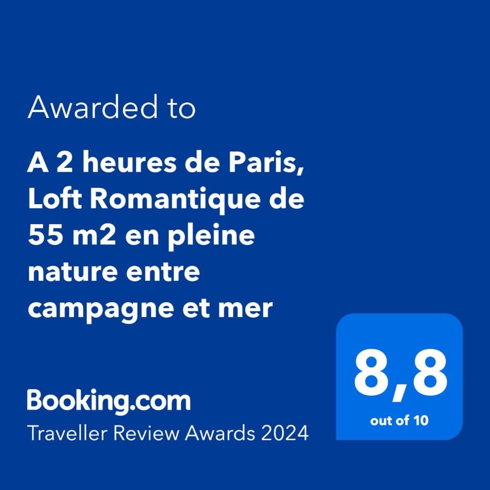 A 2 heures de Paris, Loft Romantique de 55 m2 en pleine nature entre campagne et mer Bed and Breakfast in Normandy
