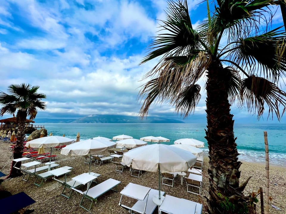 Natural landscape, Beach, Sea view, sunbed