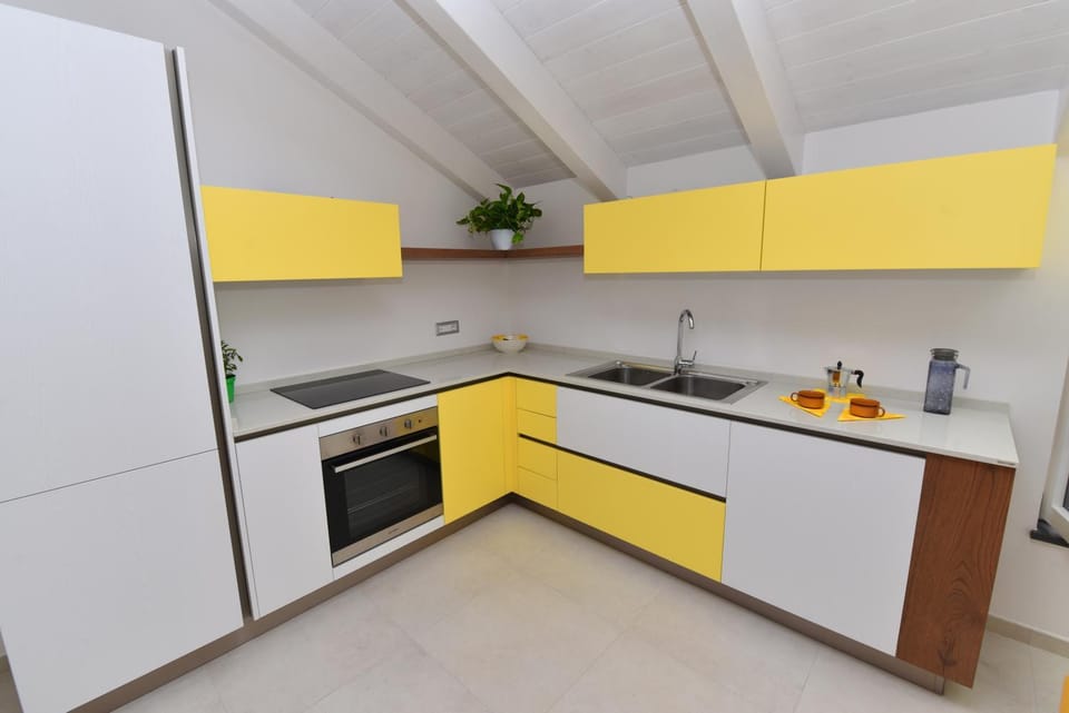 Kitchen or kitchenette, dishwasher, oven, stove