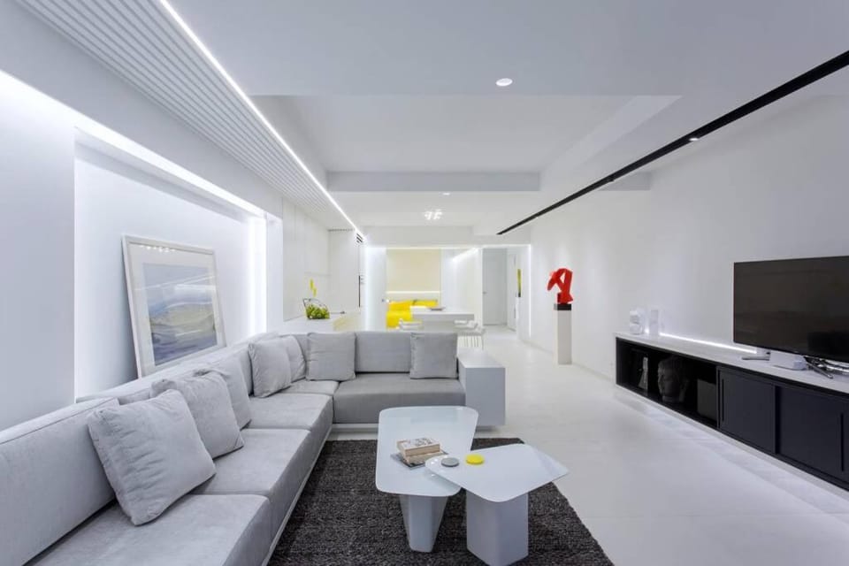 White Penthouse Apartment in Athens