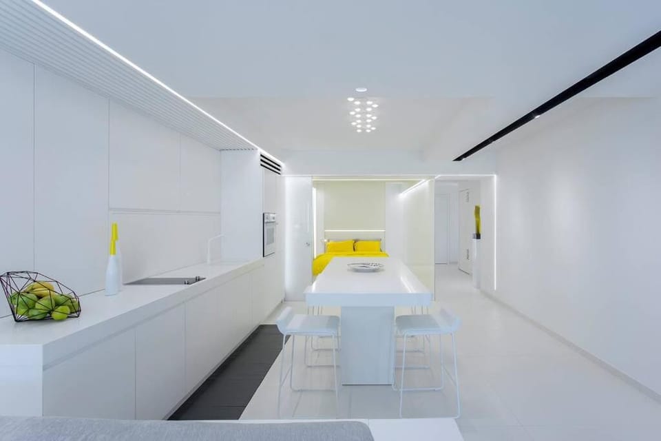 White Penthouse Apartment in Athens