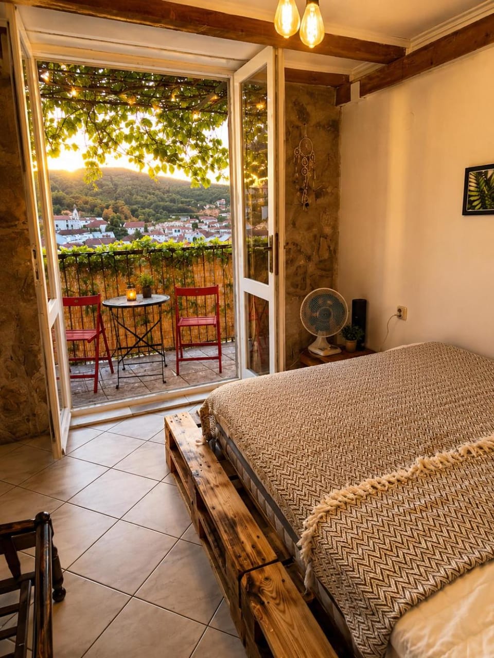 Bed, View (from property/room), Balcony/Terrace, Seating area, Bedroom
