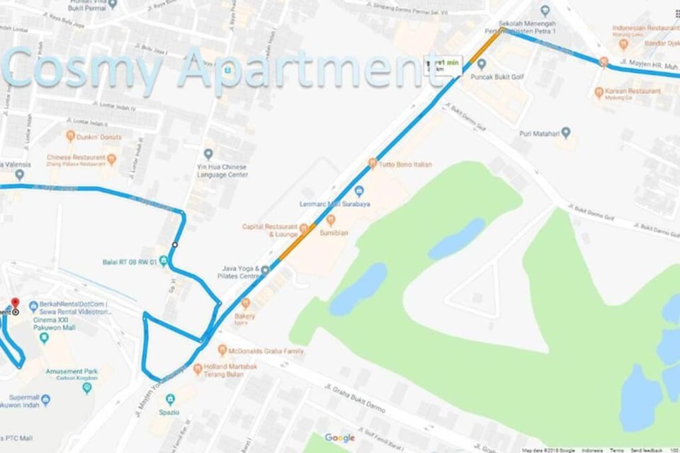 Cosmy Orchard Apartment at Pakuwon Mall with Wifi Apartment in Surabaya