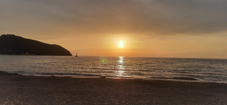 Natural landscape, Beach, Sunset