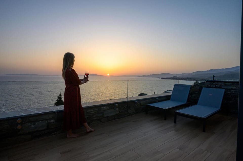 People, Natural landscape, Sea view, Sunset