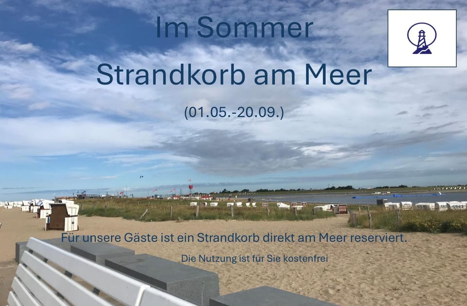 Ferienwohnung Ritthoff Perlebucht - mit Strandkorb am Meer und kostenloser Eintritt ins Schwimmbad Apartment in Büsum