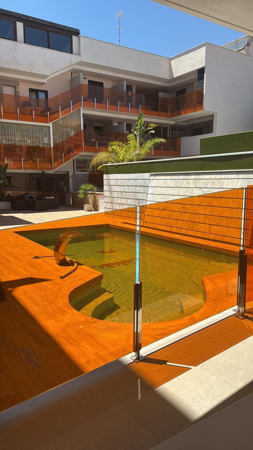 Property building, View (from property/room), Balcony/Terrace, Pool view, Swimming pool