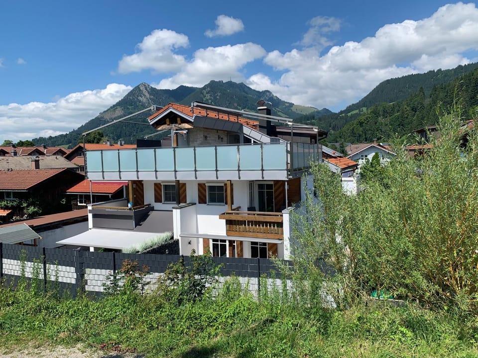 Property building, Spring, Natural landscape, Mountain view