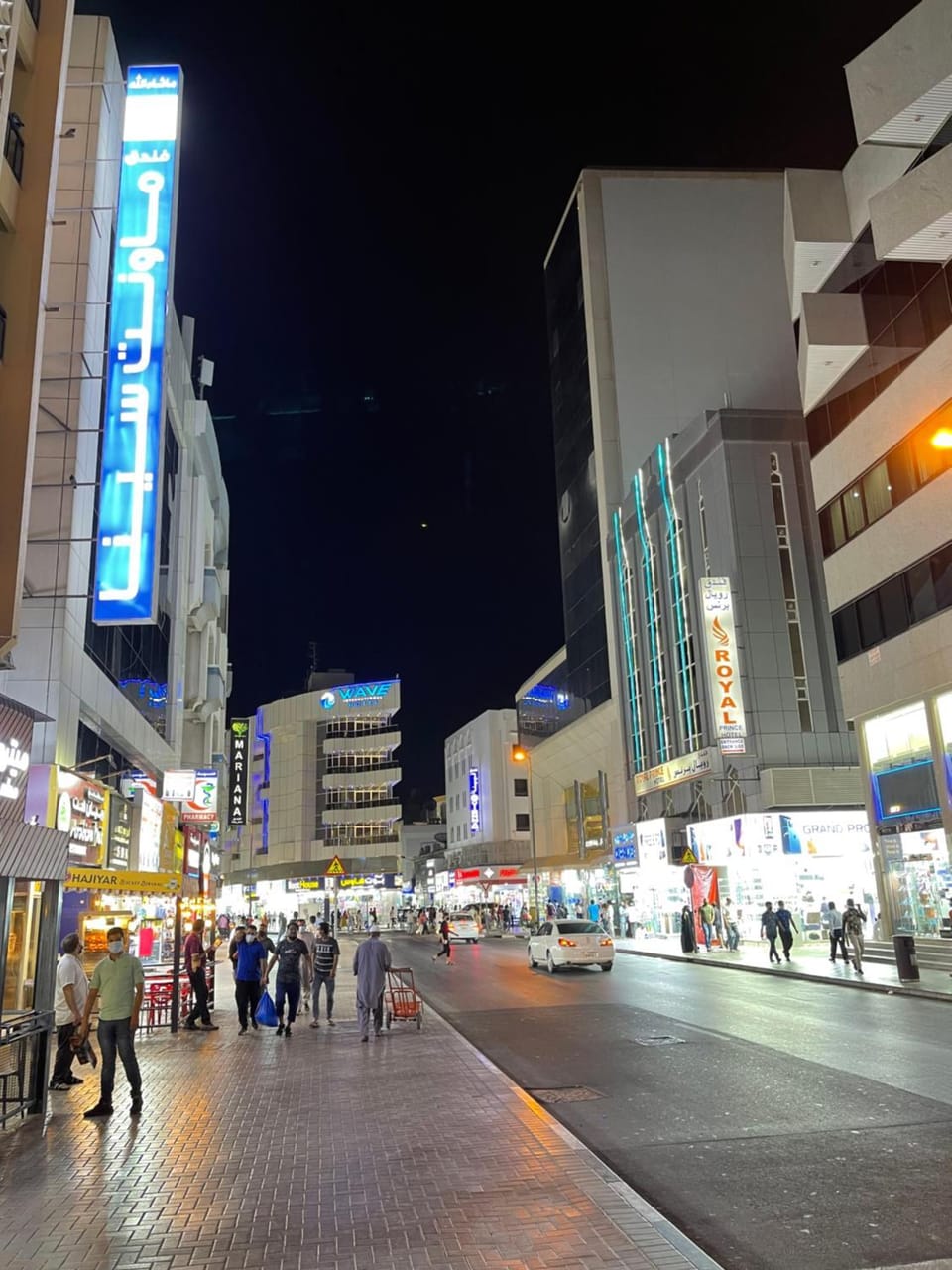 Property building, Night, Street view