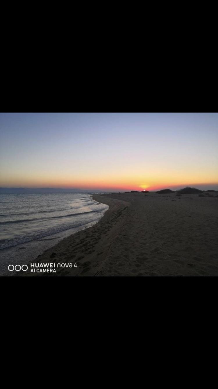 Beach, Sea view, Sunset