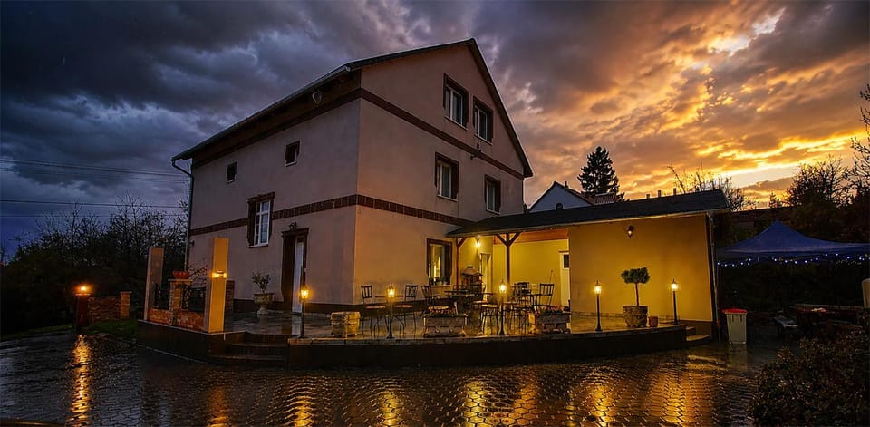 Property building, Sunset
