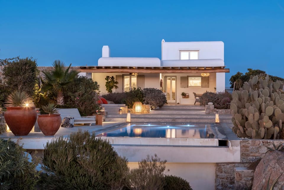 Property building, Patio, Natural landscape, Pool view, Swimming pool