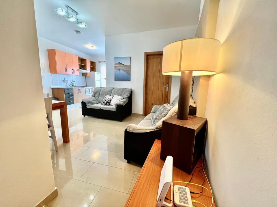 Kitchen or kitchenette, Living room, Seating area