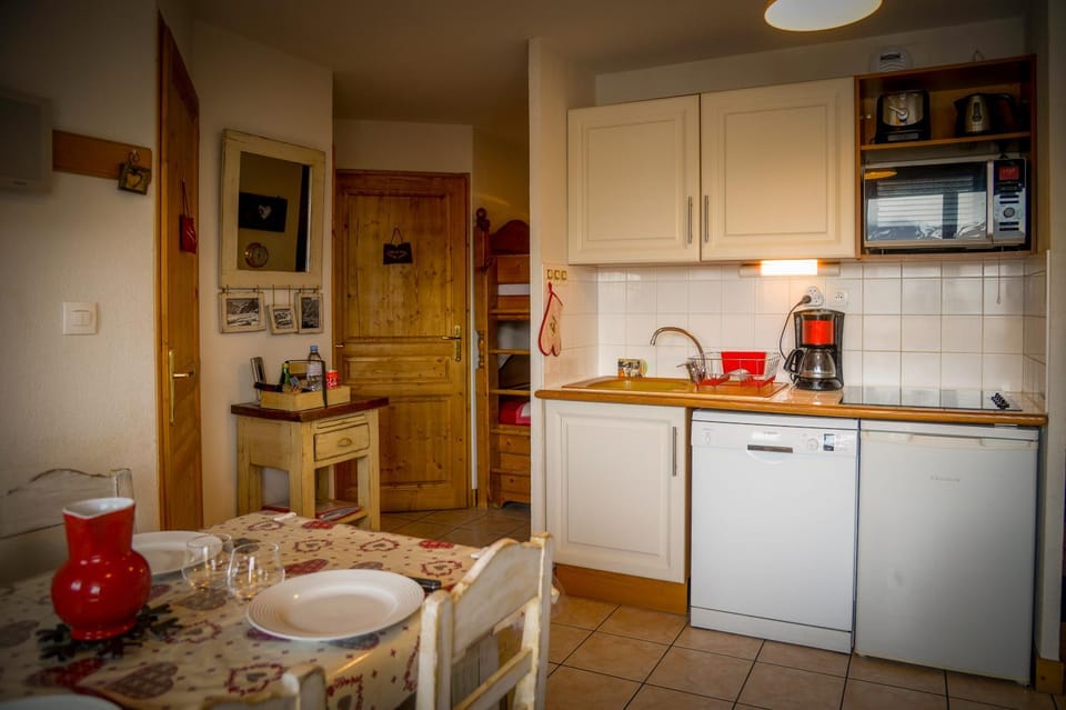 T2 Meublé Tourisme 3 etoiles, pied des pistes-parking privé avec balcon et superbe vue Apartment in Les Deux Alpes