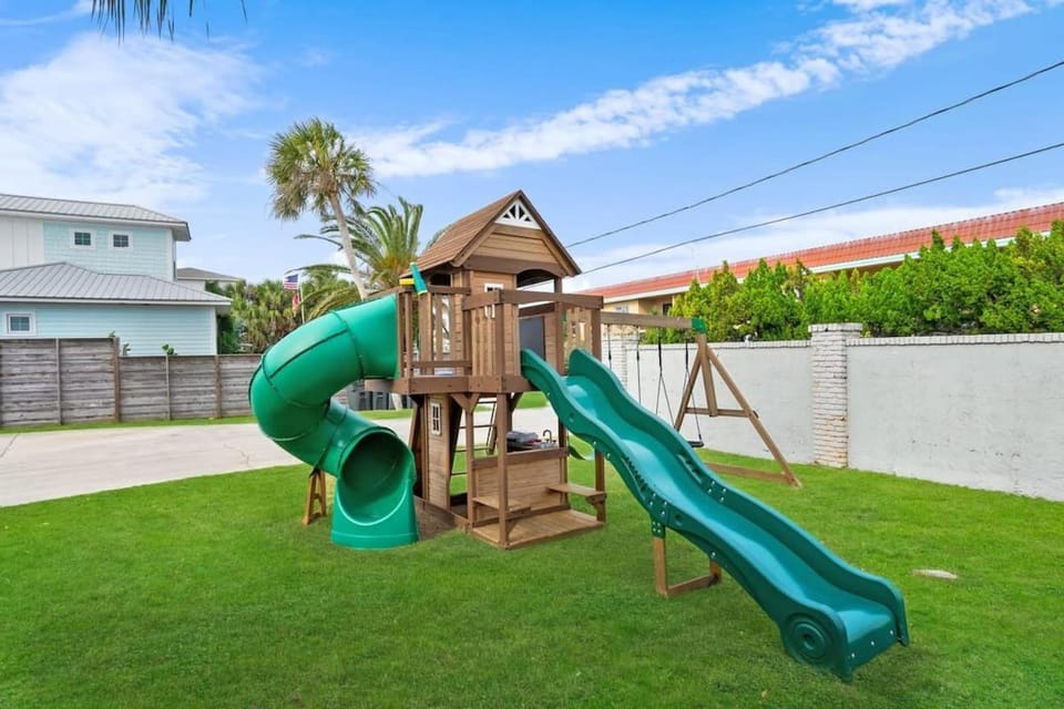 Paradise Packs A Punch! Beachside Home with Heated Pool, Outdoor Lounge, Steps from Beach Access House in Crescent Beach