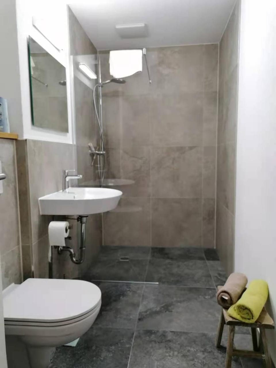 Shower, Toilet, Bathroom, towels