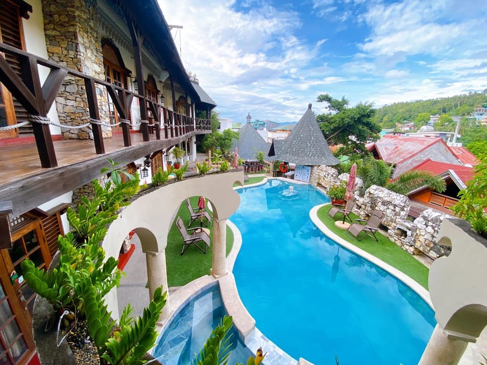 Property building, Pool view, Swimming pool