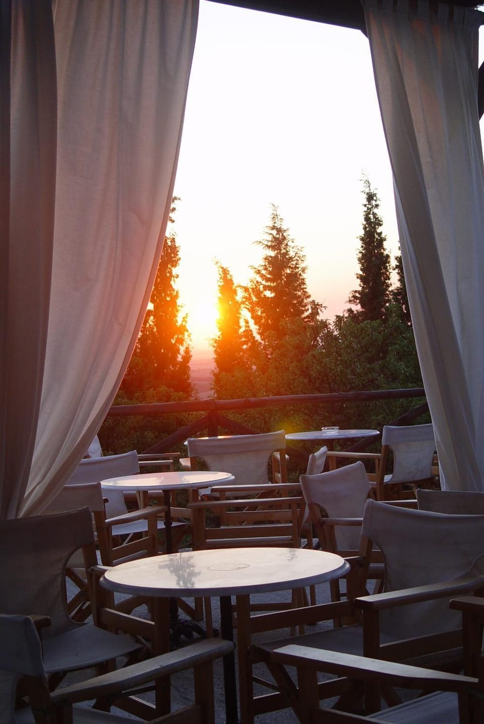 Patio, Sunrise, Sunset