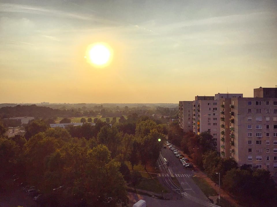 City view, Street view, Sunrise, Sunset
