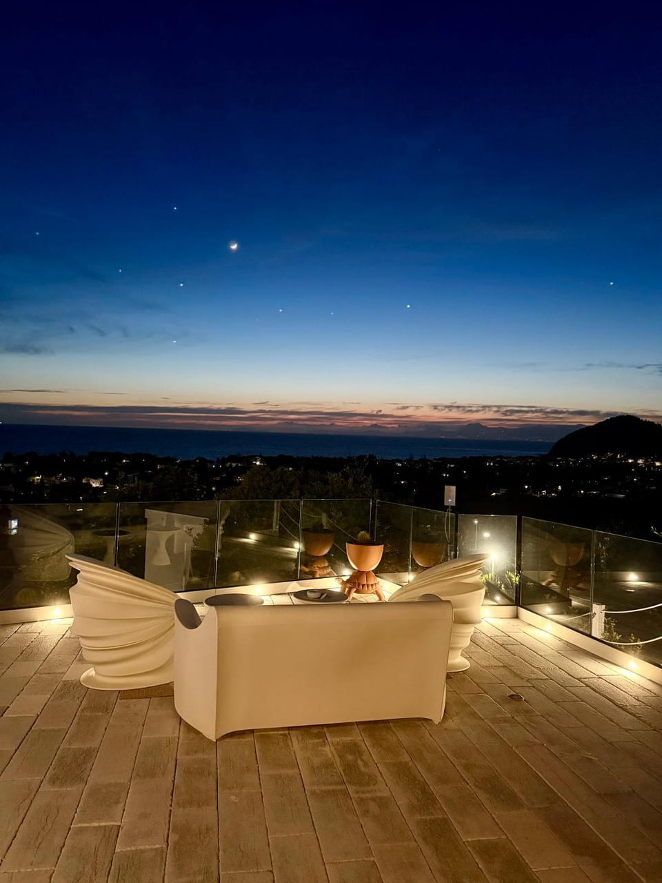 Night, Natural landscape, View (from property/room), Sea view