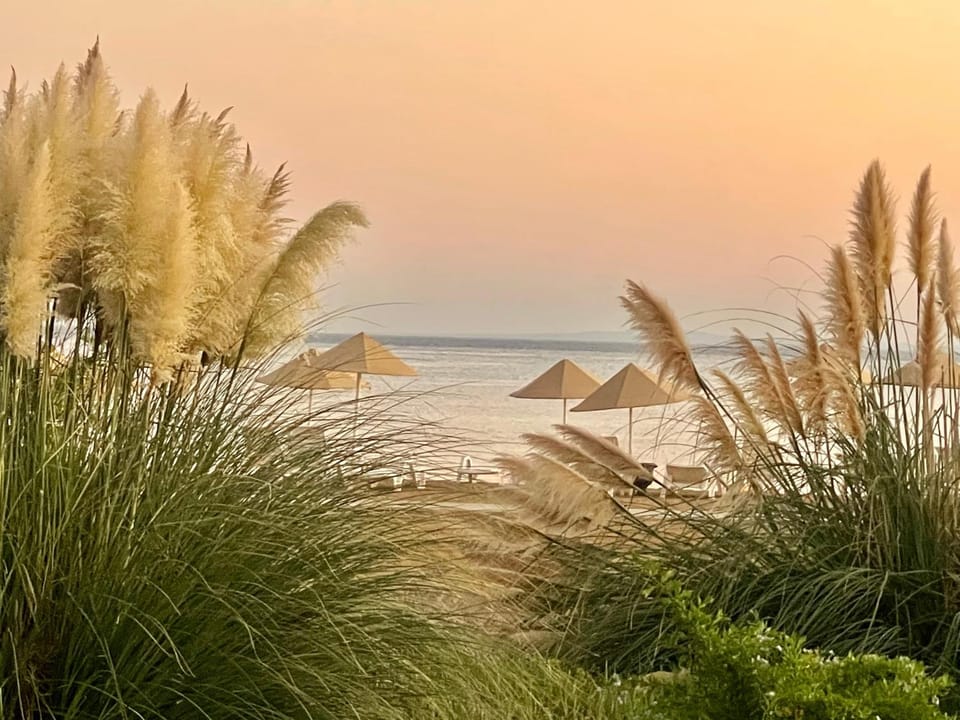 Nearby landmark, Natural landscape, Beach, Sea view, Sunset