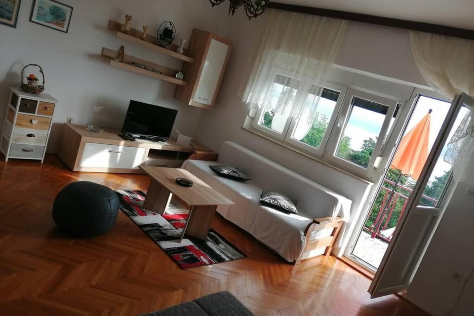 Spacious 2-room apartment with beautiful sea view Apartment in Crikvenica