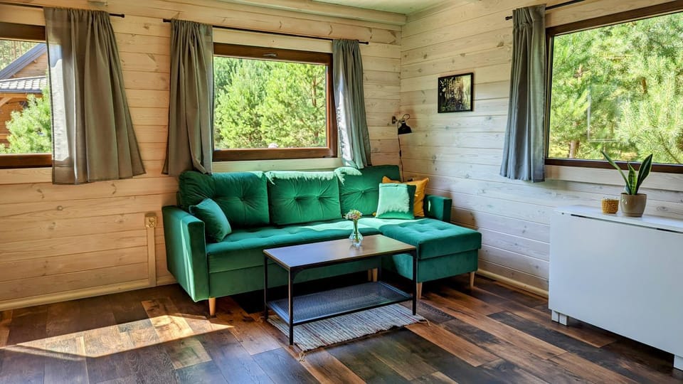 Domki Letniskowe Swornegacie - grill klimatyzacja WiFi monitoring Nature lodge in Pomeranian Voivodeship