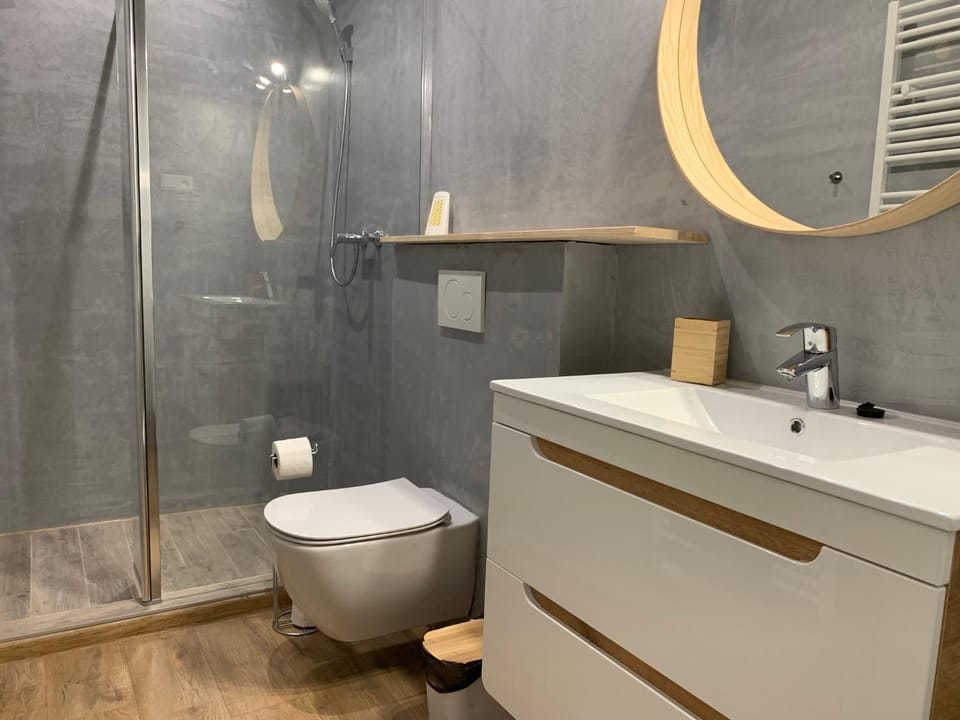 Shower, Toilet, Bathroom, towels