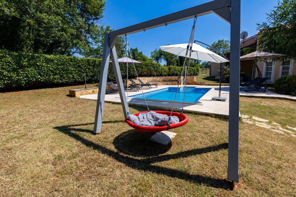 Patio, Garden, Pool view, Swimming pool, sunbed