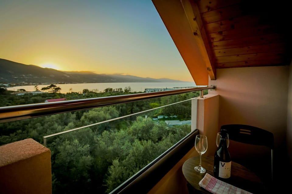 Balcony/Terrace, Mountain view, Sunset