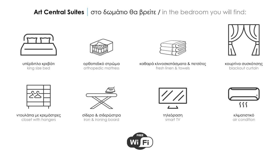 Area and facilities, Area and facilities