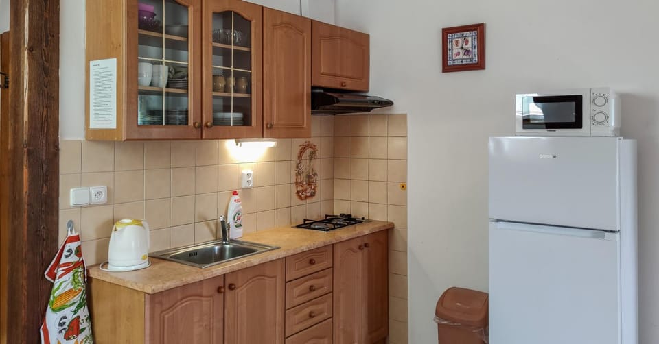 Kitchen or kitchenette, minibar