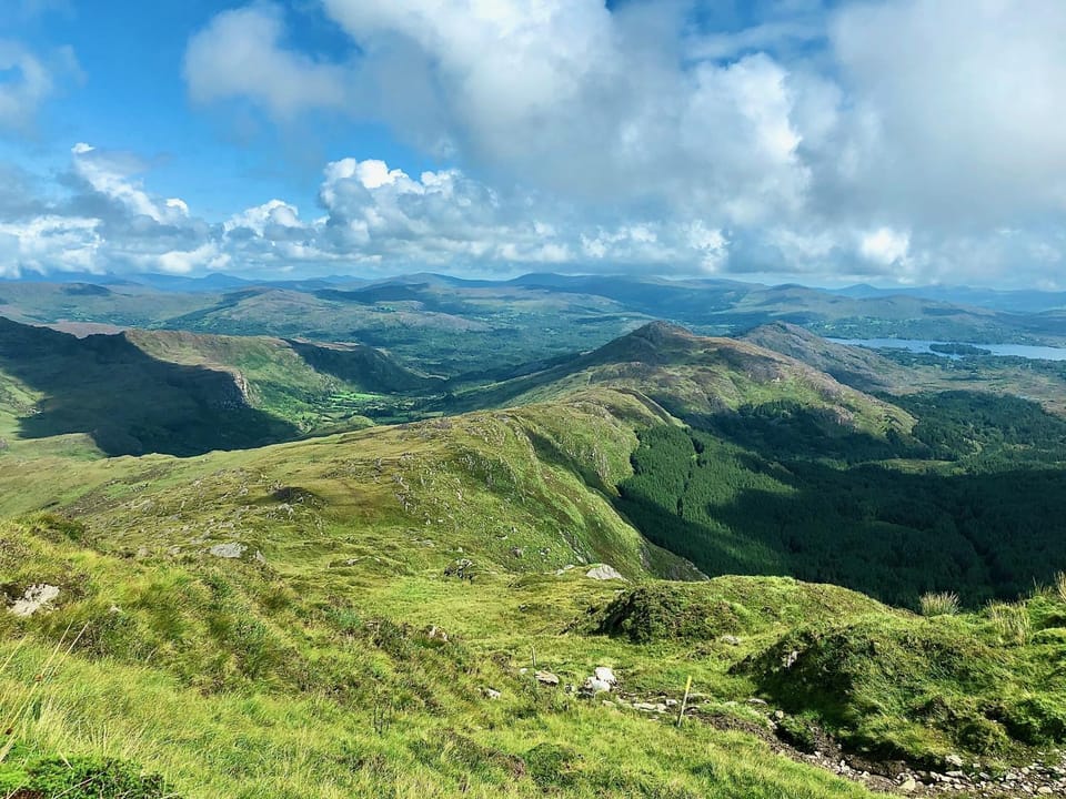 Natural landscape, Hiking, Mountain view