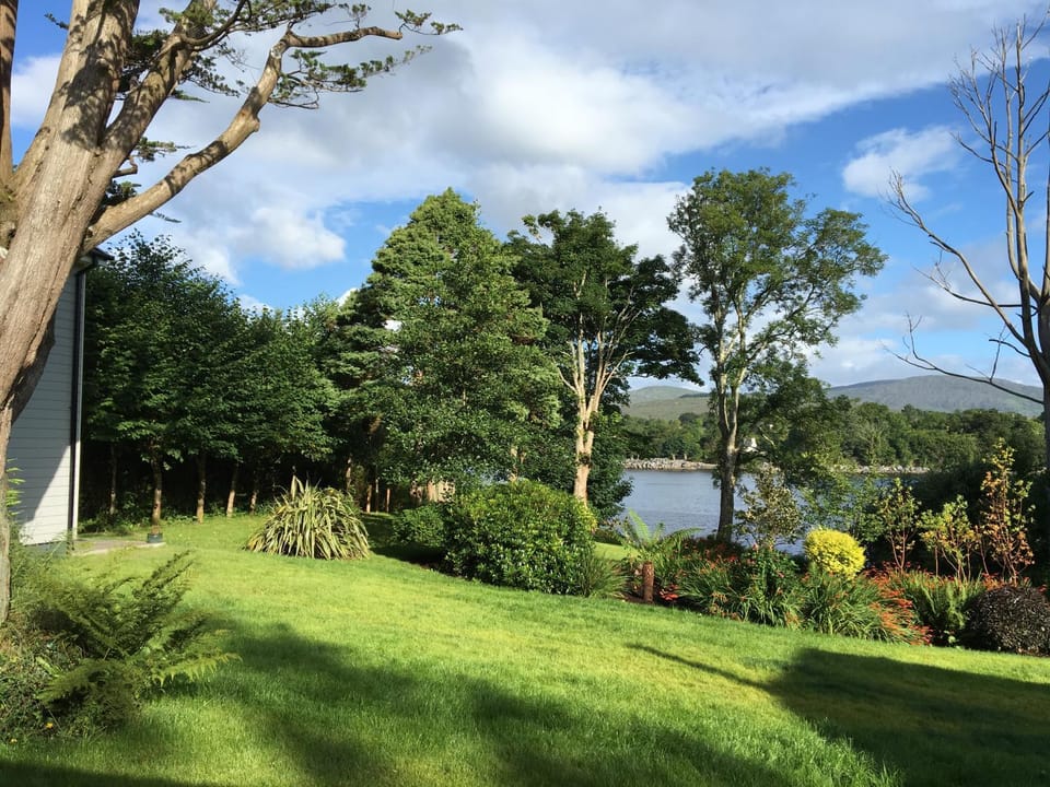 Spring, Summer, Garden, Sea view