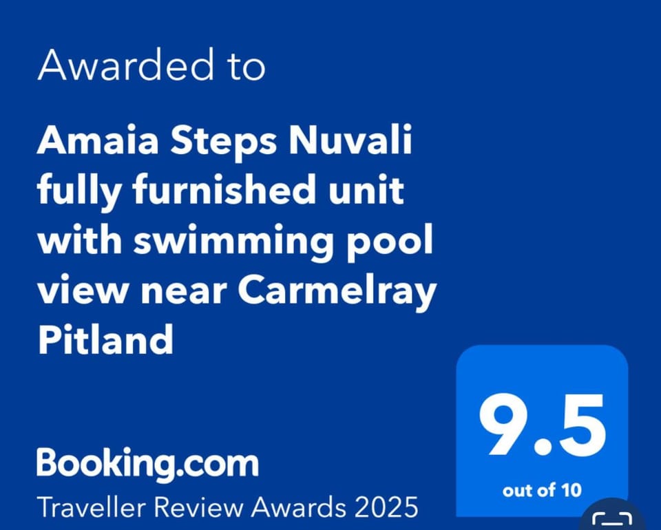 Amaia Steps Nuvali fully furnished unit with swimming pool view near Carmelray Pitland Apartment in Calamba