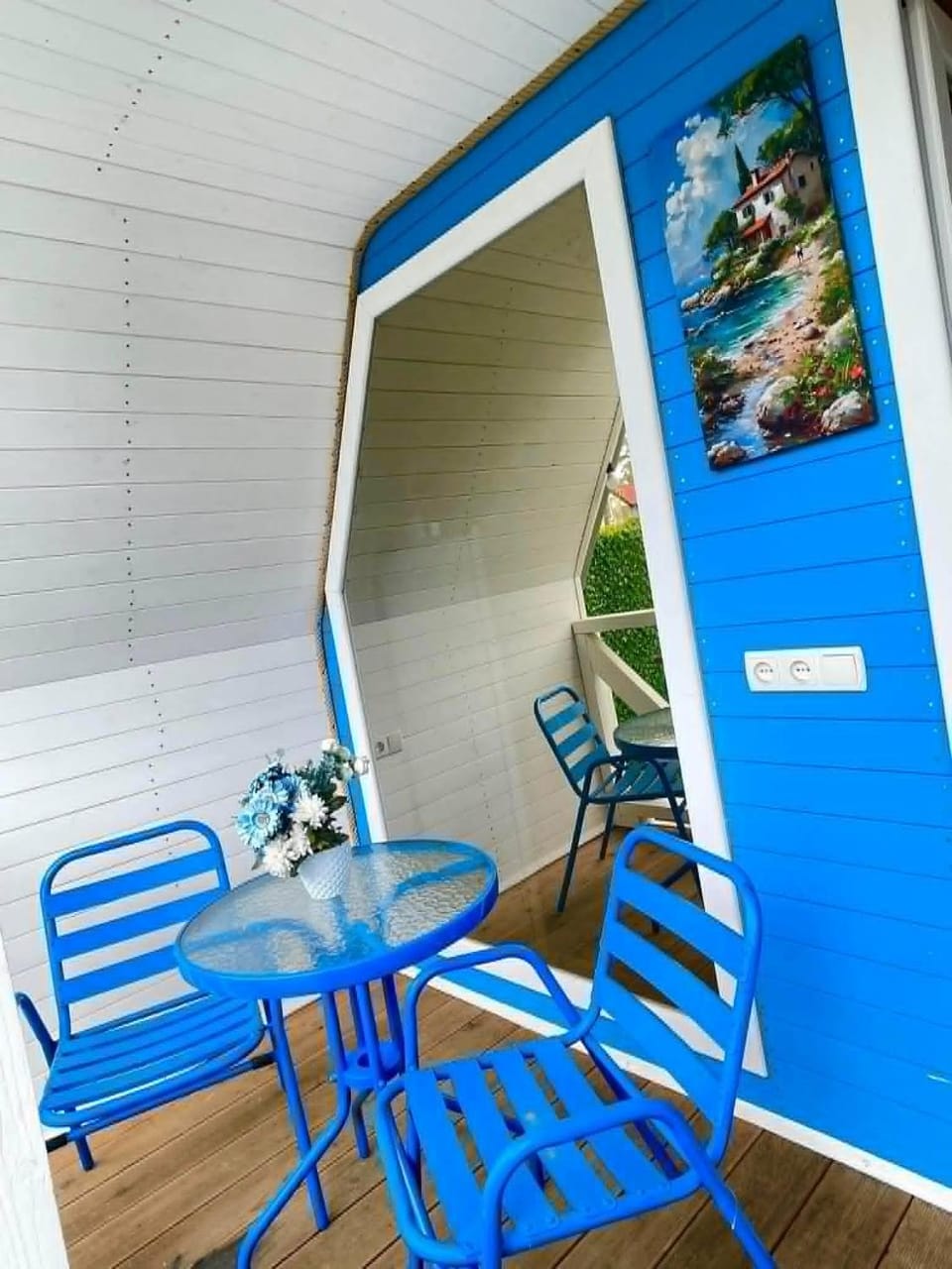 The colorful seaside cottages of Grigoleti Apartment in Georgia