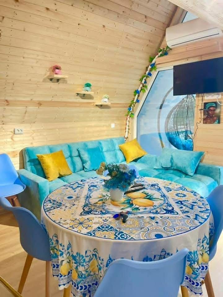 The colorful seaside cottages of Grigoleti Apartment in Georgia