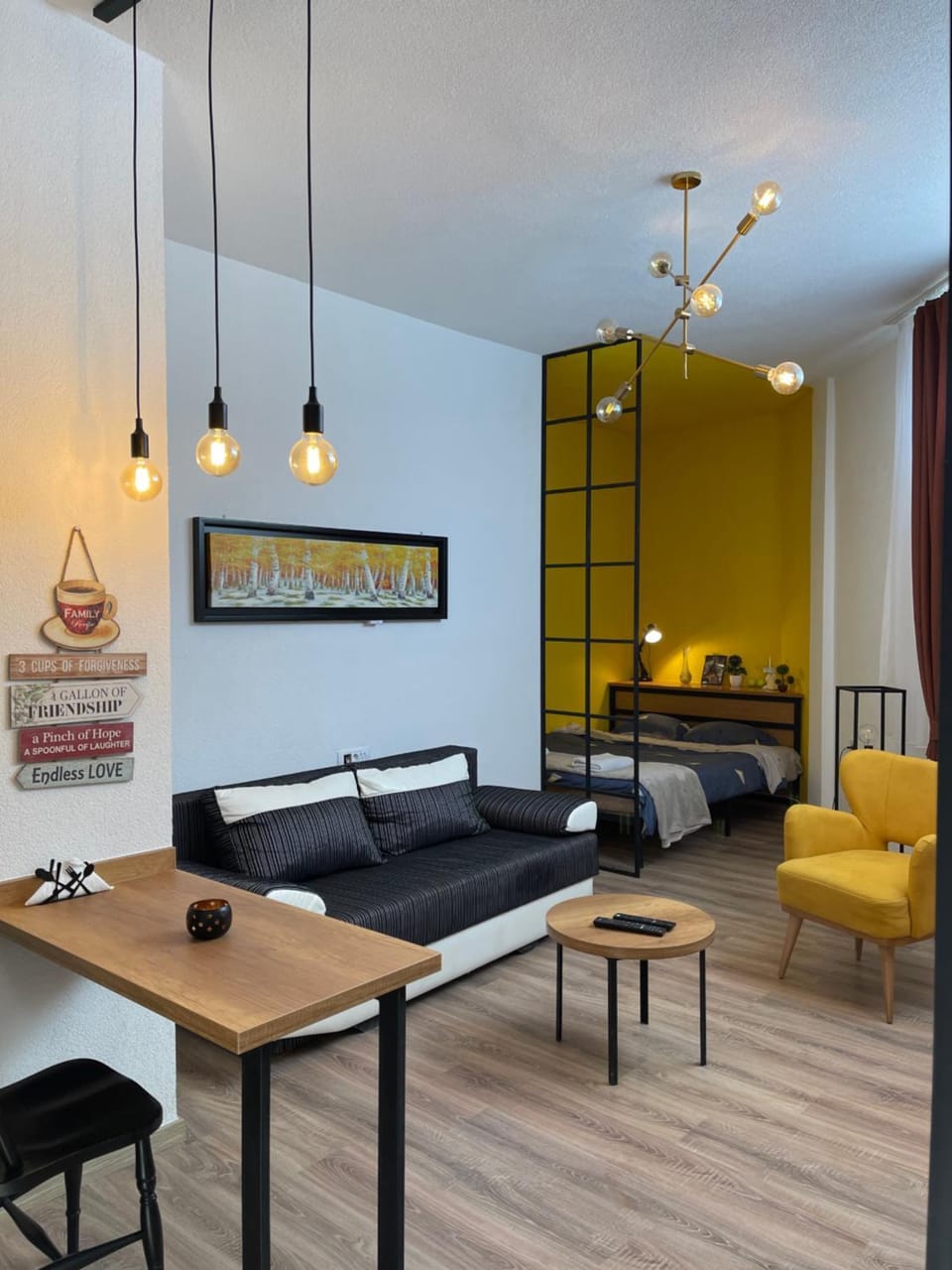 Living room, Seating area, Dining area