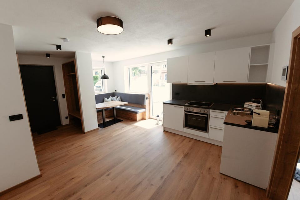 Kitchen or kitchenette, Living room, Dining area