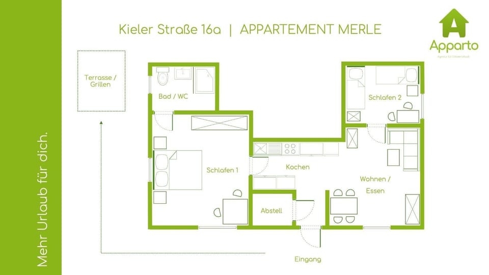 Appartement Merle Kieler Straße 16a APPARTO Grömitz Apartment in Grömitz