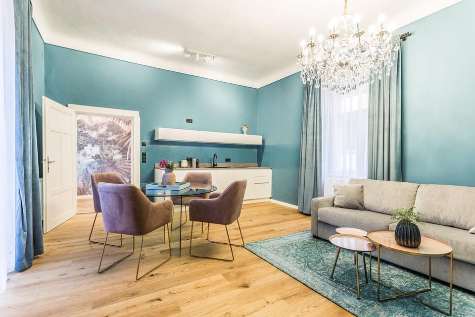 Kitchen or kitchenette, Living room, Dining area