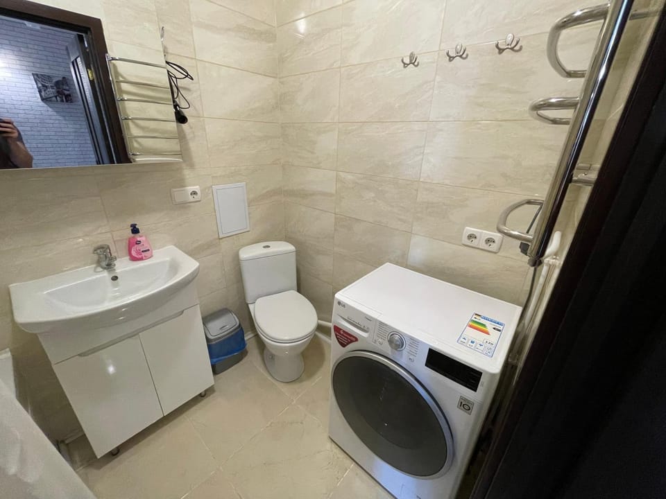 Toilet, Bathroom, washing machine